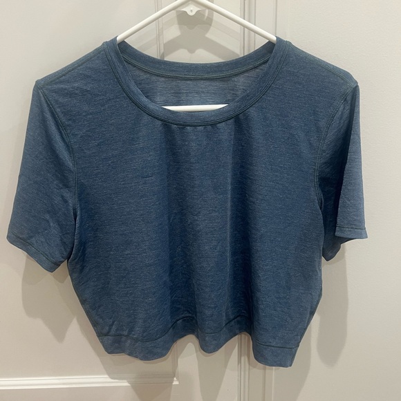 Blue Lulu lemon Women's Crop Top - Picture 1 of 3